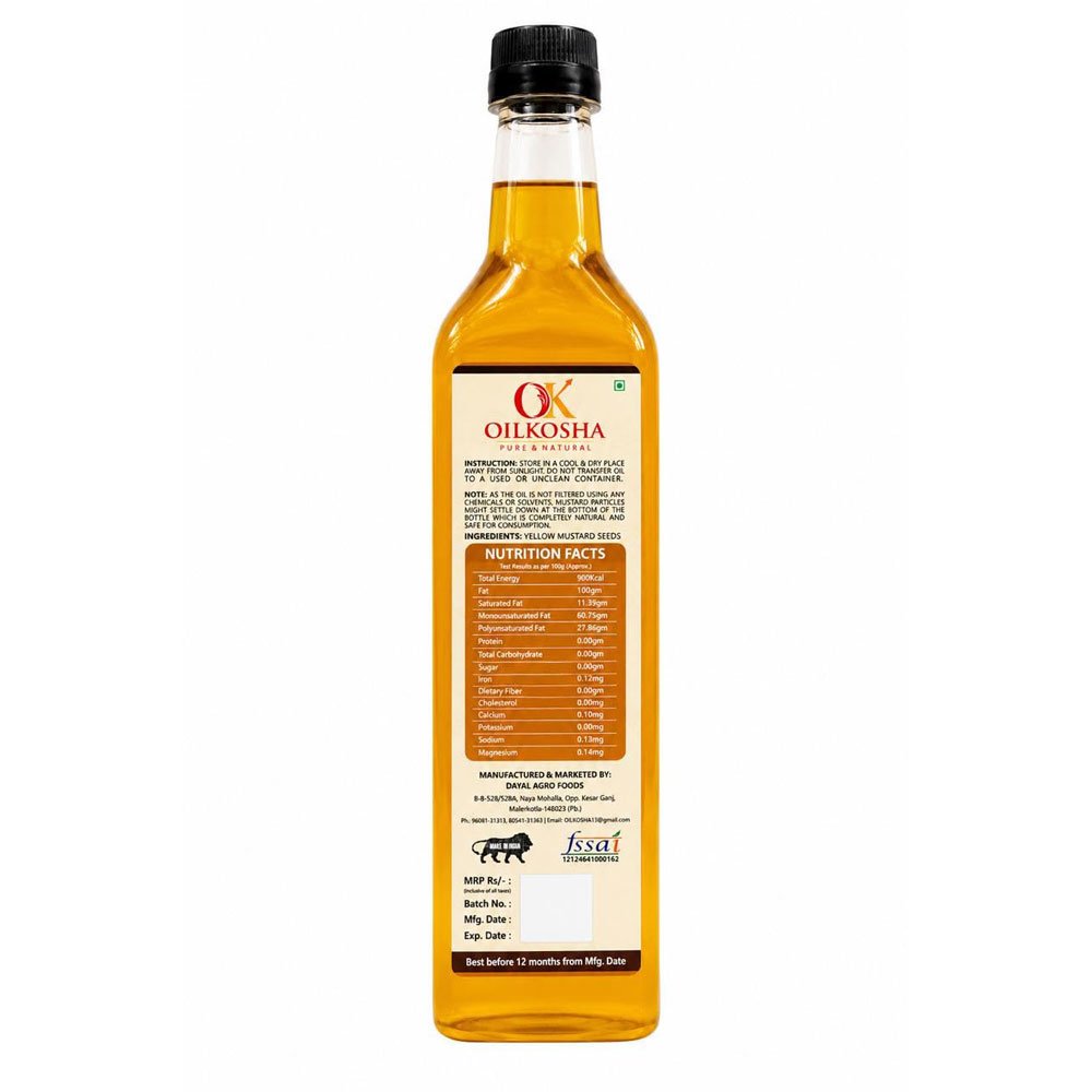 Oilkosha Yellow Mustard Oil - Image 3